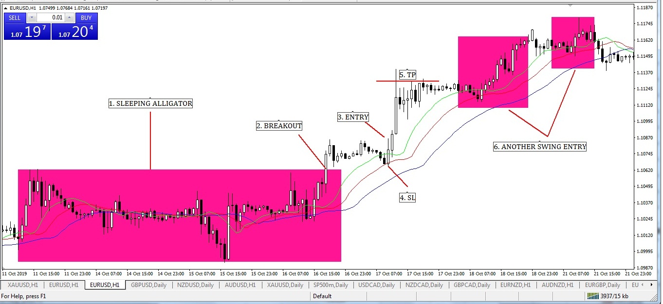 best forex swing trading strategy with alligator indicator